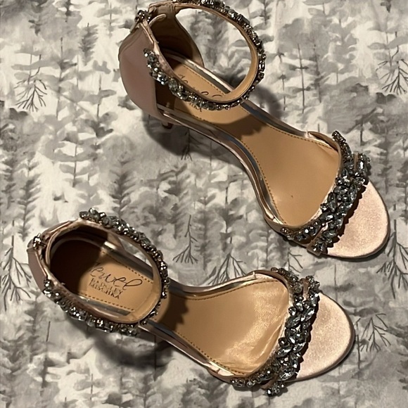 Jewel Badgley Mischka Caroline Embellished Strap Evening Shoe NWOT - Bridal - Picture 9 of 12